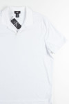White Striped Calvin Klein Polo Shirt