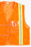 Orange Button Safety Vest