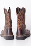 Flaming Square Toe Justin Cowboy Boots (8D)