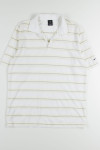 White Striped Nike Polo Shirt