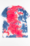 Red & Blue Tie Dye Tee 2