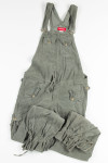 Drawstring Corduroy Overalls