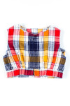 Handmade Plaid Flannel Crop Top