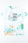 White Spiral Videodrome Tie Dye Tee