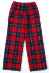 Red Wool Plaid Pants