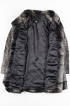 Black Tonal Fur Coat