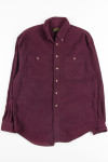 Burgundy Eddie Bauer Vintage Corduroy Shirt