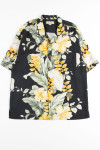 Large Yellow Floral Vintage Hawaiian