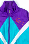 Purple & Turquoise Short Sleeve Windbreaker