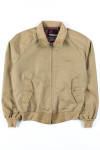 Light Brown & Plaid Harrington Jacket