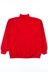 Red Turtleneck Sweatshirt