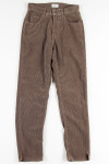 Tan High Waisted Corduroy Pants