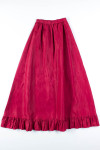 Crimson Maxi Skirt