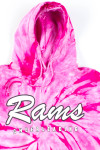 Rams Cheerleading Tie Dye Hoodie