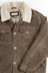 Brown Sherpa Lined Corduroy Coat 2