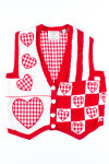 Plaid Heart Sweater Vest