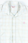 Pink Plaid Short Sleeve Button Up Shirt