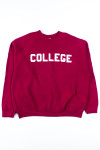 Burgundy College Sweatshirt 1