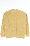 Gold Metallic Mock Turtleneck