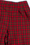 Red Plaid Stirrup Pants