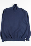 Navy Turtleneck Sweatshirt