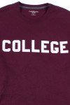 Maroon College Sweatshirt 1