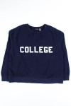 Navy College Sweatshirt 5