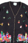 Black Ugly Christmas Cardigan 50805