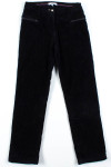 Black Stretch Corduroy Pants