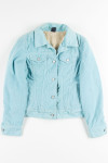 Blue Sherpa Lined Corduroy Jacket