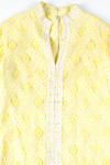 Yellow Lace Robe Dress