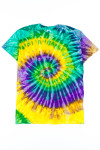 Mardi Gras Swirl Tie Dye Shirt