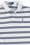 Grey Striped Polo Shirt 1