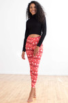 Red Reindeer Fair Isle Leggings