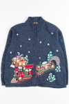 Blue Ugly Christmas Cardigan 51039