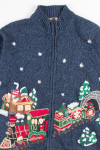 Blue Ugly Christmas Cardigan 51039