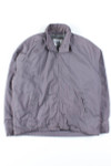 Grey Fleece Lined Harrington Jacket