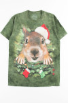 Christmas Squirrel Tie Dye Tee
