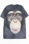 Chimpanzee Face Tie Dye T-Shirt