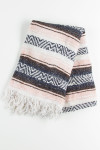 Pink & Brown Striped Blanket