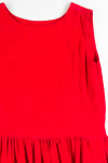 Red Corduroy Skater Dress