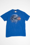 Blue Harley Davidson Motorcycle Tee