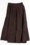 Brown Corduroy Maxi Skirt