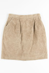 Tan Corduroy Skirt