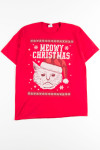 Meowy Christmas Cat Tee