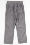 Grey Ankle Corduroy Pants