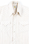 Orange & Brown Stripe Button Up Shirt