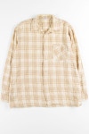 Tan Plaid Button Up Shirt