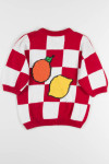 Vintage Picnic Fruit Sweater 1