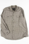 Eddie Bauer Olive Plaid Button Up Shirt